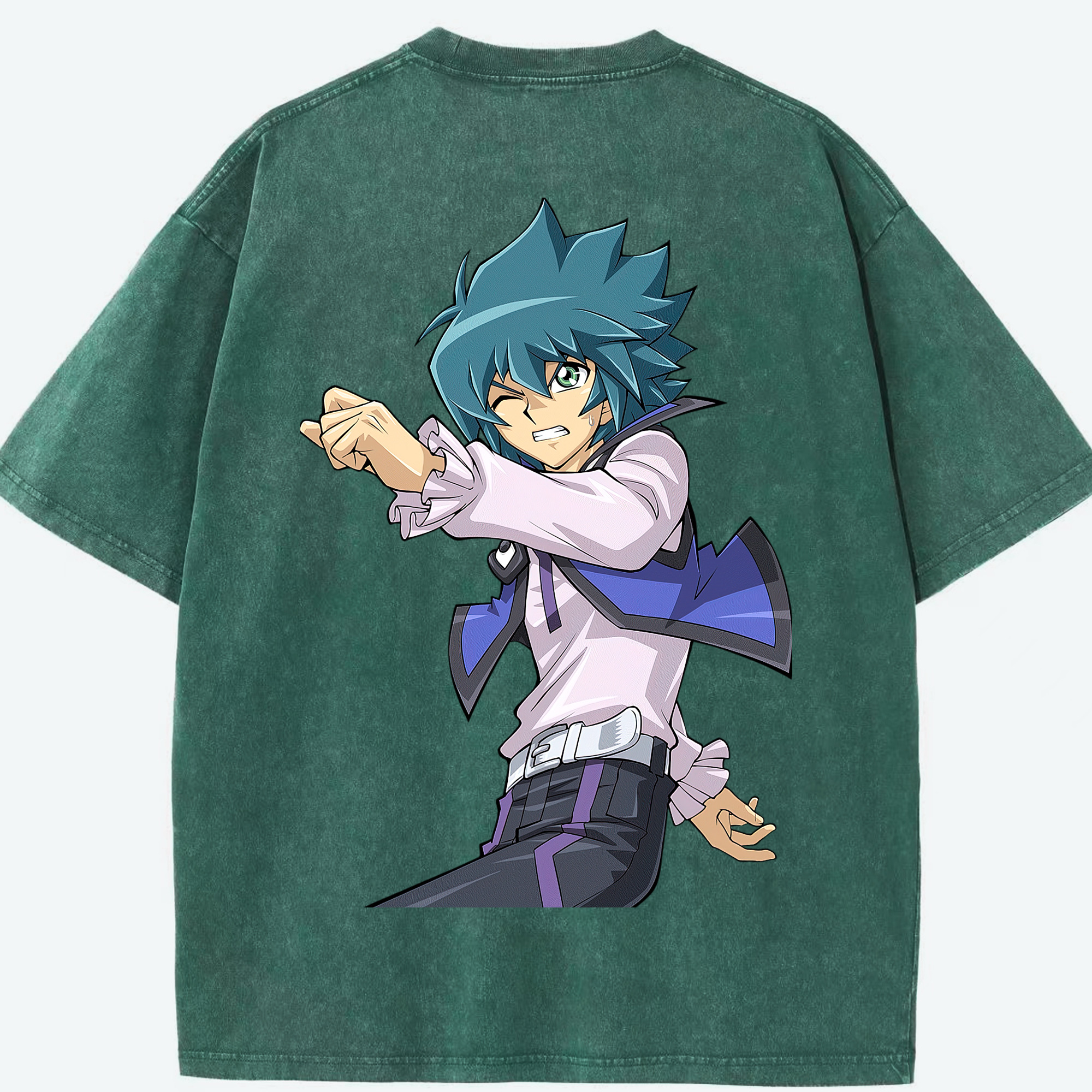 （画像用） 遊☆戯☆王 Yu-Gi-Oh! 綿100% ヴィンテージ風 半袖Tシャツ（背面プリント）